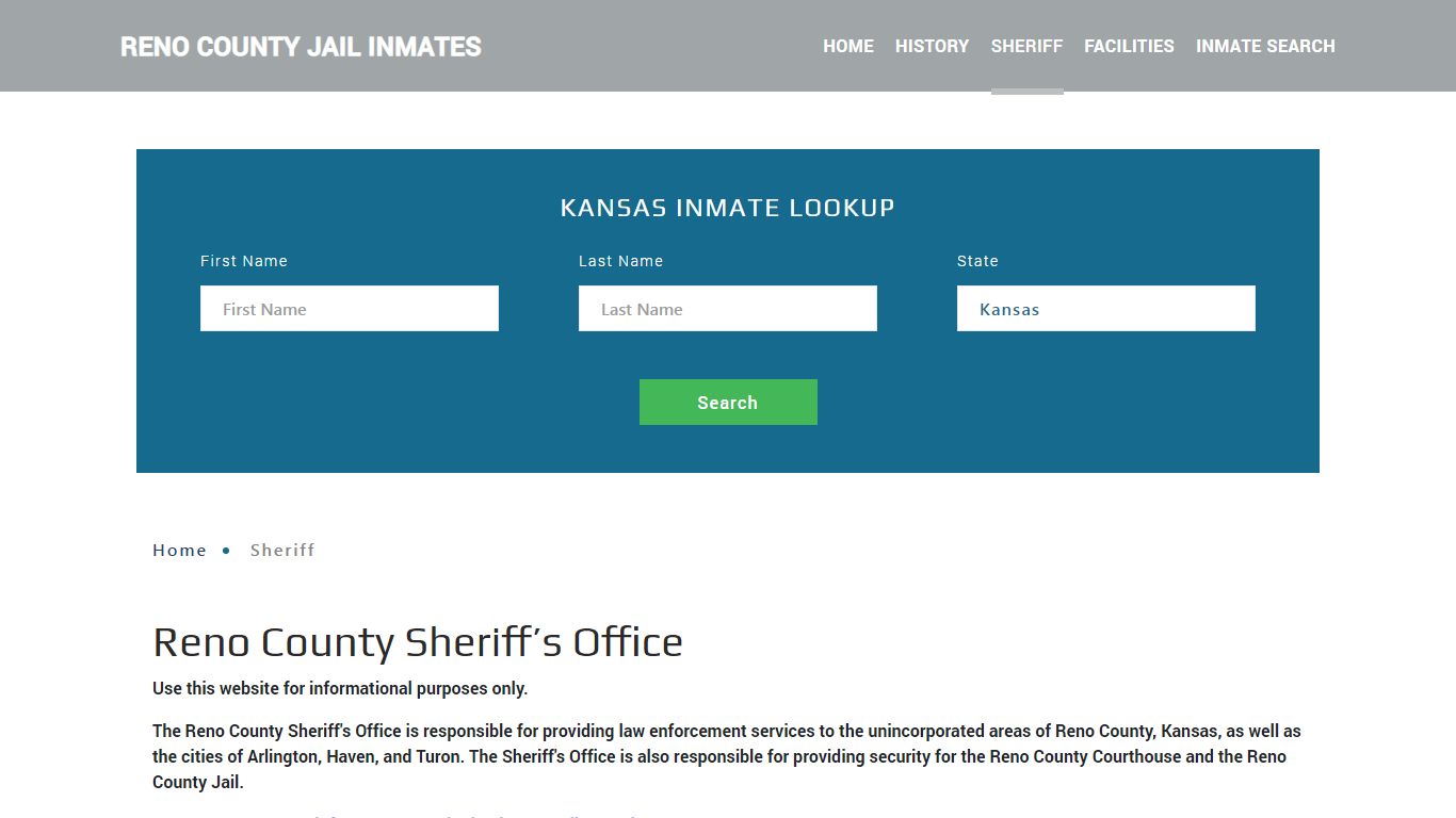 Reno County Sheriff, KS Arrest Warrant Lookup